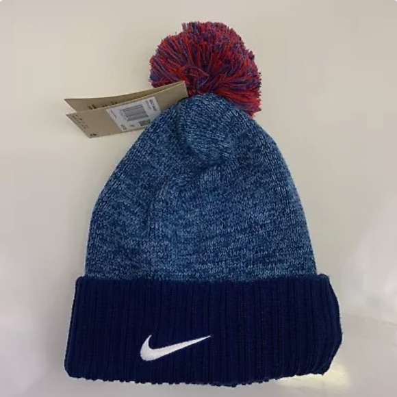 NEW Nike Blue Beanie Hat - Picture 2 of 6